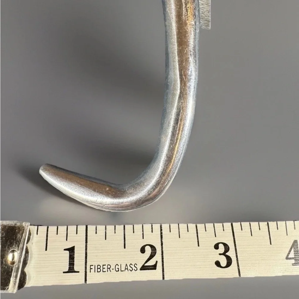 Set of 3 Aluminum GECKO LIZARD Wall Hooks Tail Hangs Plants Keys Coats Hats 7